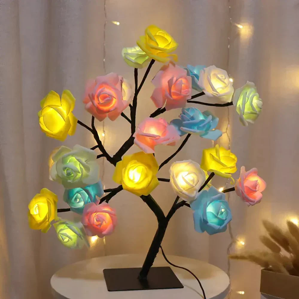 Rose Tree Lamp - LED Blossom Bonsai, Warm White