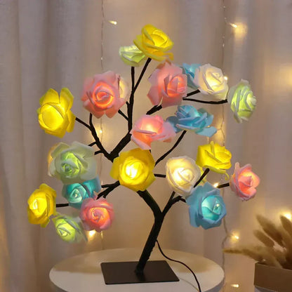 Rose Tree Lamp - LED Blossom Bonsai, Warm White