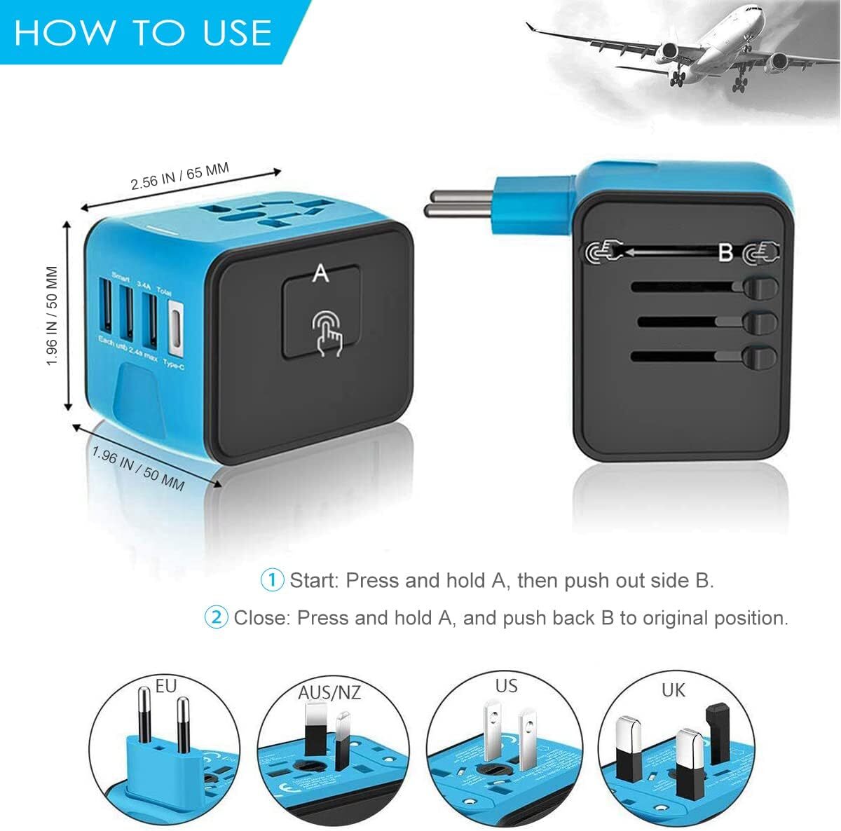 All-In-One Travel Power Adapter (Universal)