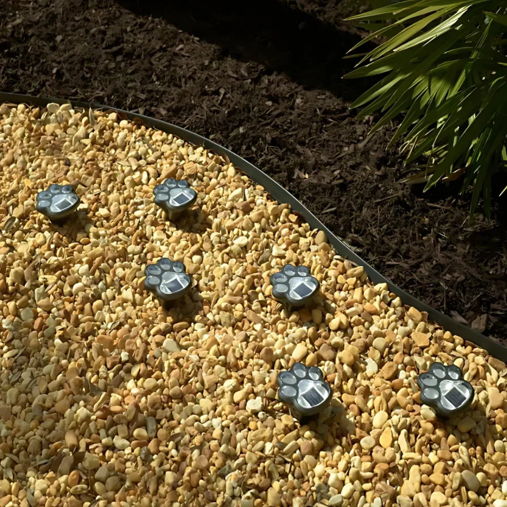 PawGlow Solar Path Lights - Auto On/Off, Waterproof Stakes
