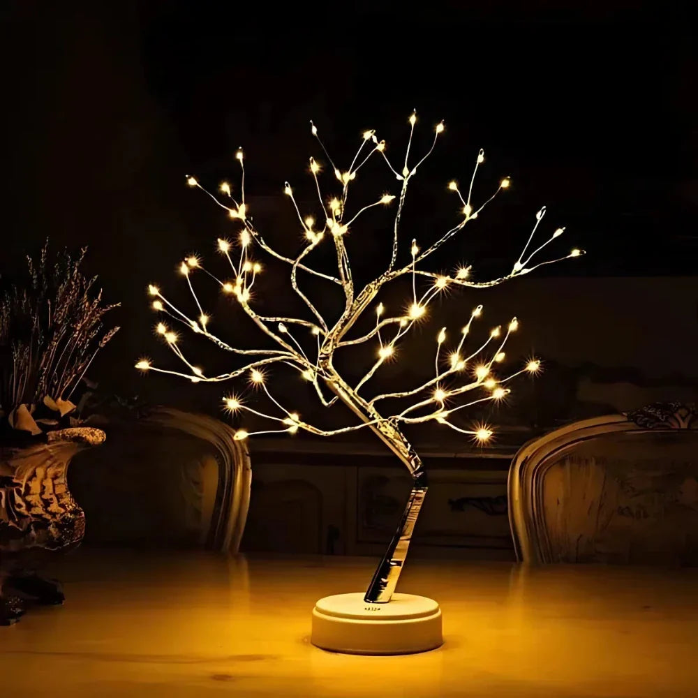 Fairy Light Tree Lamp - LED Bonsai Table Lamp, Warm White