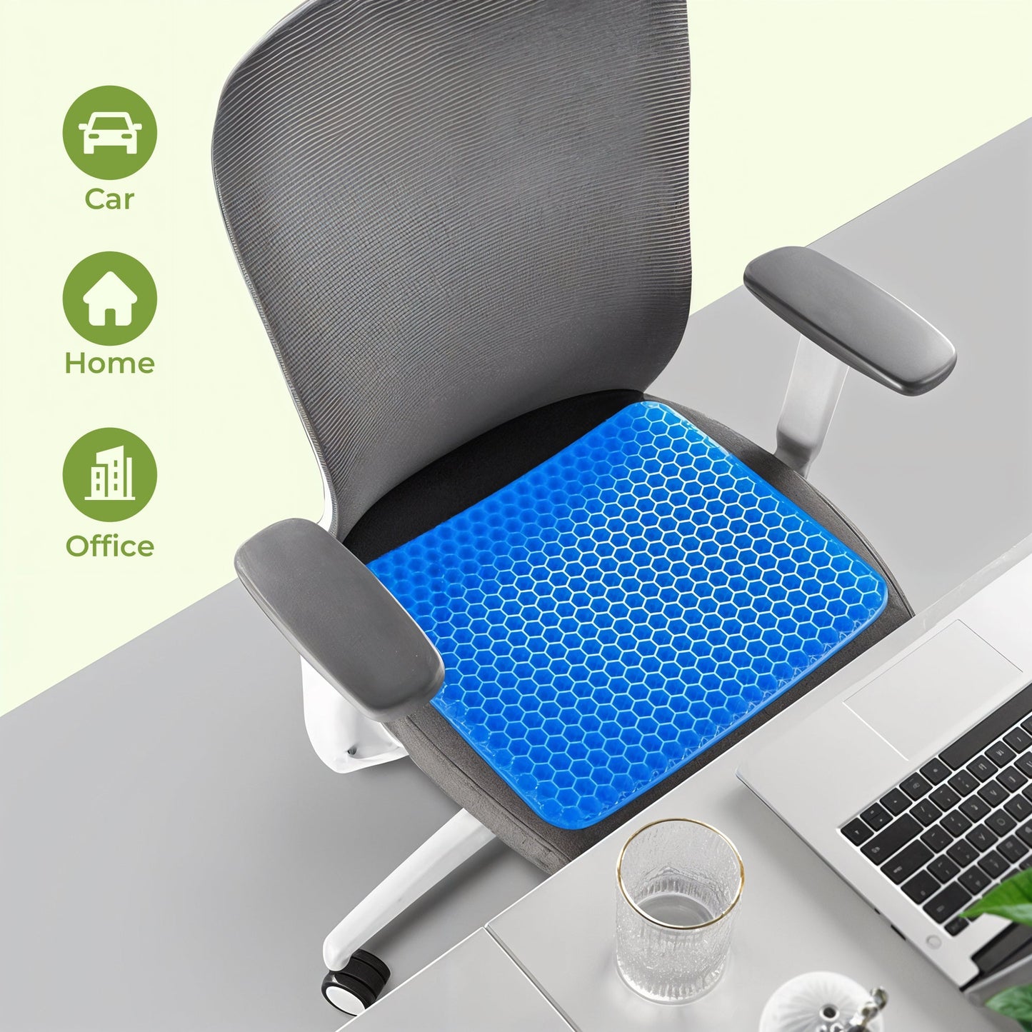 Honeycomb Gel Seat Cushion - Super Comfortable