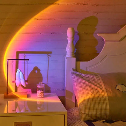 Sunset Projector - RGB Gradient Lamp, Adjustable Head