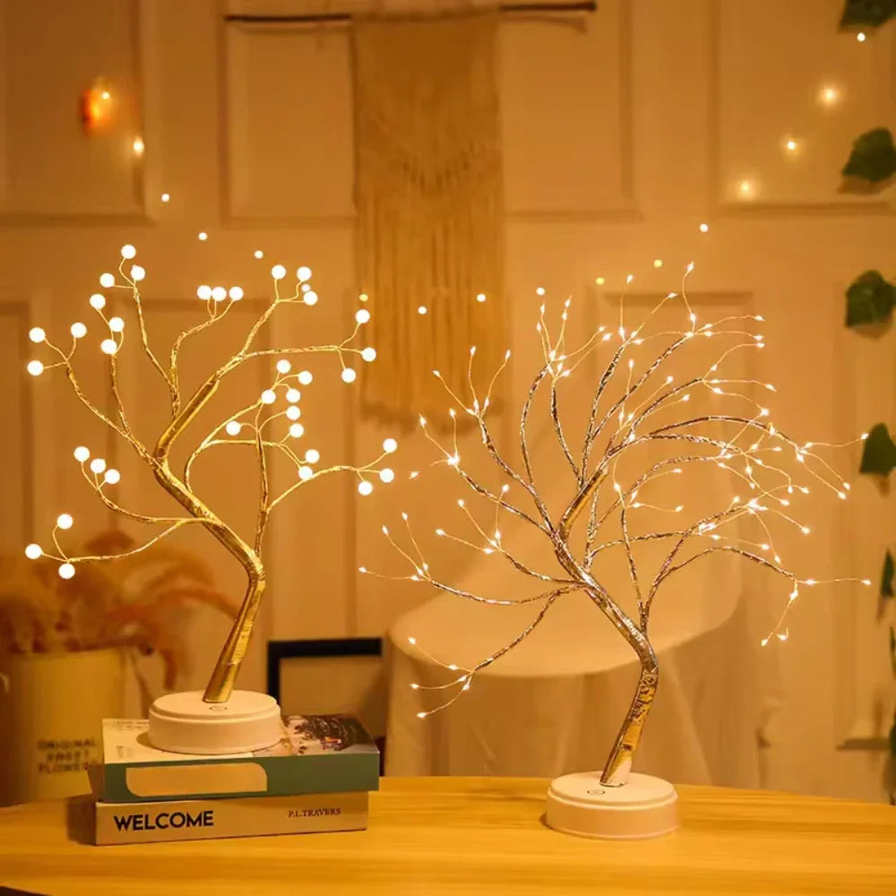 Fairy Light Tree Lamp - LED Bonsai Table Lamp, Warm White