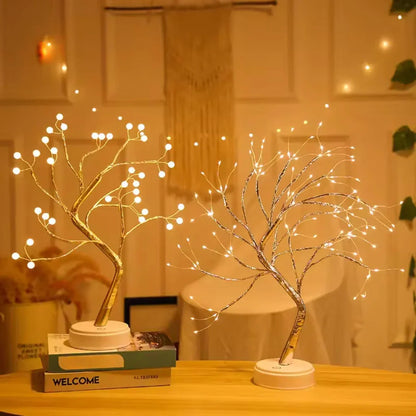 Fairy Light Tree Lamp - LED Bonsai Table Lamp, Warm White