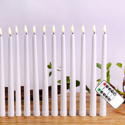Flameless Chandelier Taper LED Candles - LED, Remote & Timer