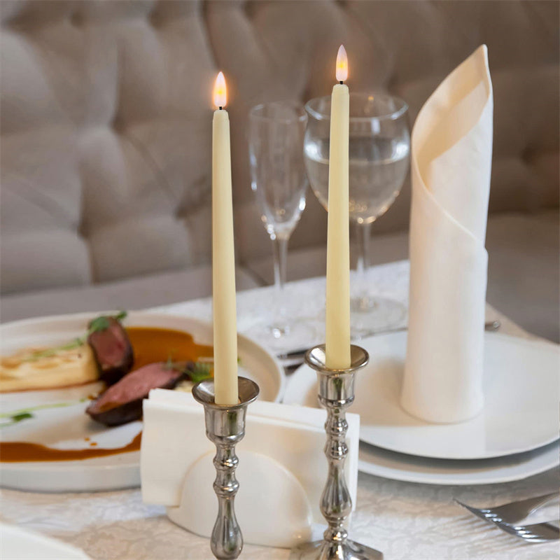 Flameless Chandelier Taper LED Candles - LED, Remote & Timer