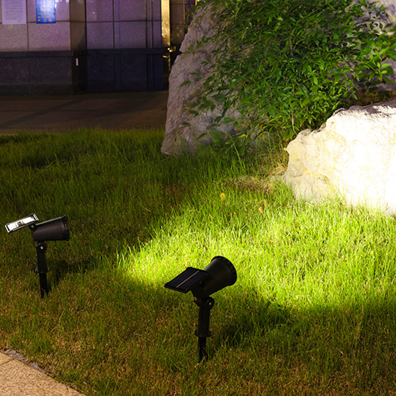 Solar Powered Garden Spotlight - RGB Modes, Wall/Stake Mount