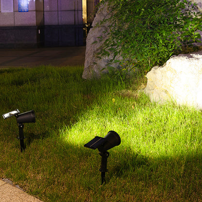 Solar Powered Garden Spotlight - RGB Modes, Wall/Stake Mount