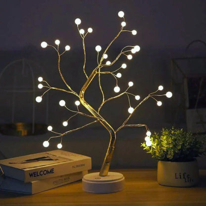 Fairy Light Tree Lamp - LED Bonsai Table Lamp, Warm White
