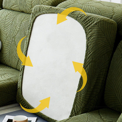 Leaf Waterproof Anti-Scratch Stretch Full Wrap Couch Cover