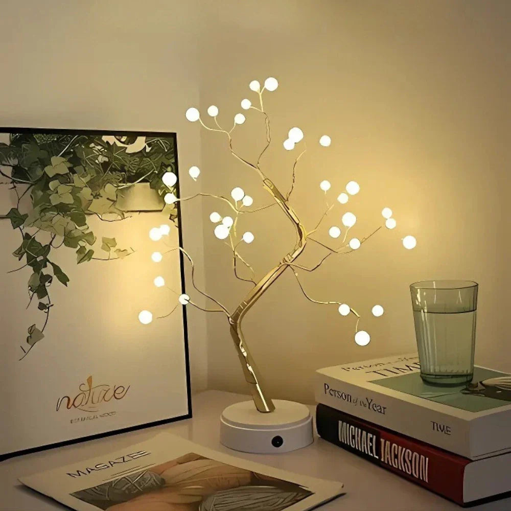 Fairy Light Tree Lamp - LED Bonsai Table Lamp, Warm White