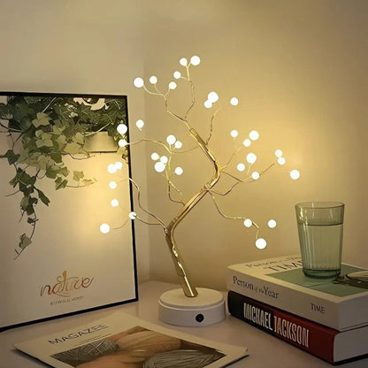 Fairy Light Tree Lamp - LED Bonsai Table Lamp, Warm White