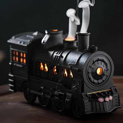 Steam Locomotive Humidifier - Retro Train, Cool Mist, LED Glow