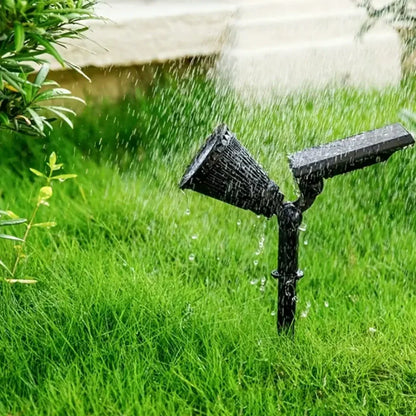 Solar Powered Garden Spotlight - RGB Modes, Wall/Stake Mount