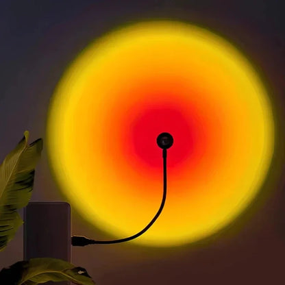 Sunset Projector - RGB Gradient Lamp, Adjustable Head