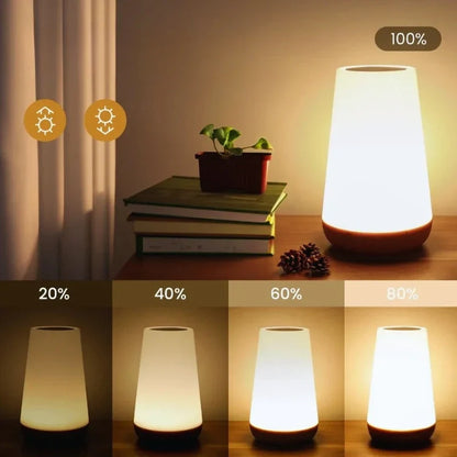 Magic Touch Night Light - RGB LED, Touch & Remote Dimmable