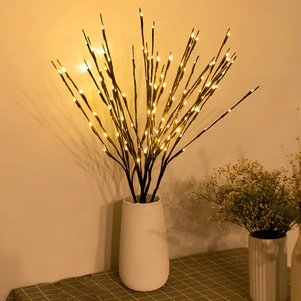 Lighted Flower Branches - LED Twig Lights, Warm White