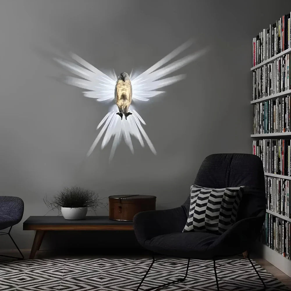 Luminous Wings Wall Sconce - LED Wing Projection Light