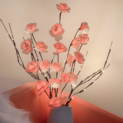 Lighted Flower Branches - LED Twig Lights, Warm White