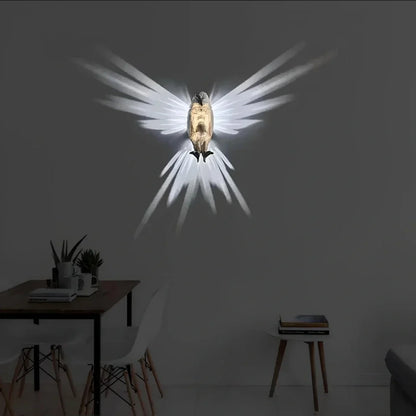 Luminous Wings Wall Sconce - LED Wing Projection Light