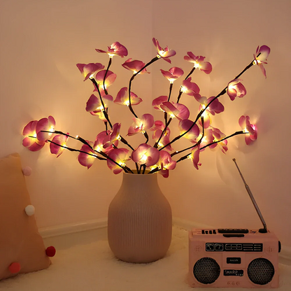 Lighted Flower Branches - LED Twig Lights, Warm White