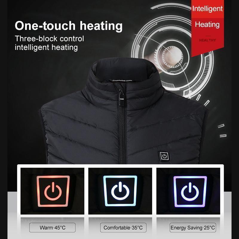 Outdoor Heated Vest with Adjustable Heat Levels
