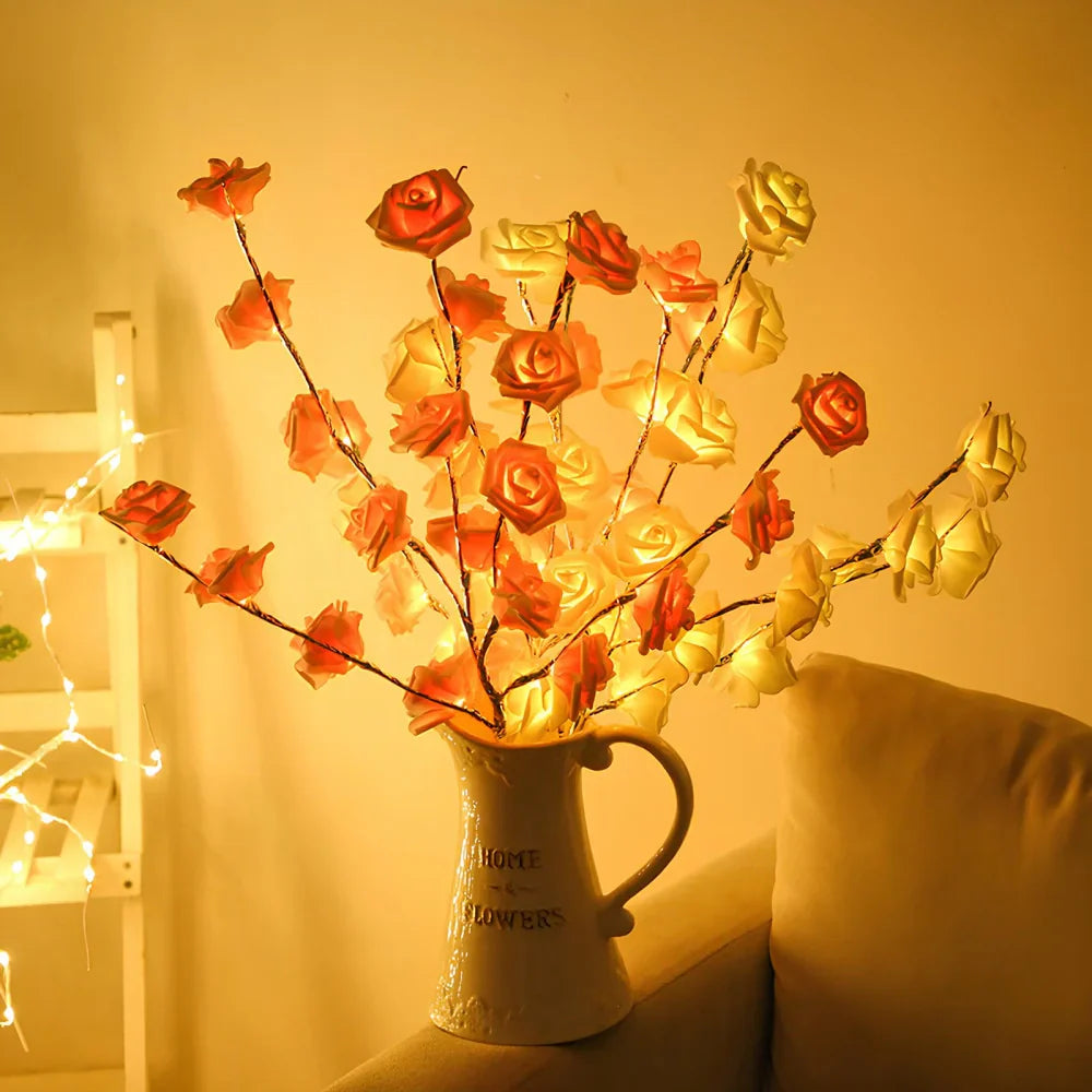Lighted Flower Branches - LED Twig Lights, Warm White