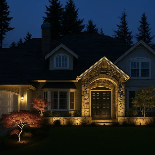 Solar Powered Garden Spotlight - RGB Modes, Wall/Stake Mount