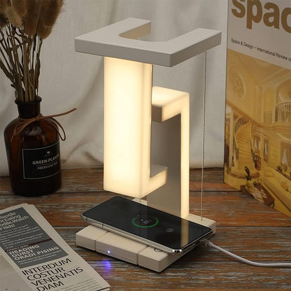 Aetherlight Wireless Charger Lamp - LED Desk Light, Qi-Compatible