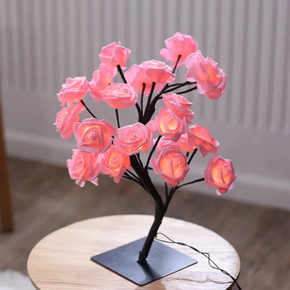 Rose Tree Lamp - LED Blossom Bonsai, Warm White