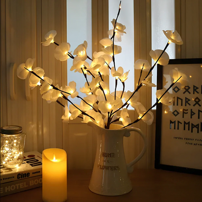 Lighted Flower Branches - LED Twig Lights, Warm White