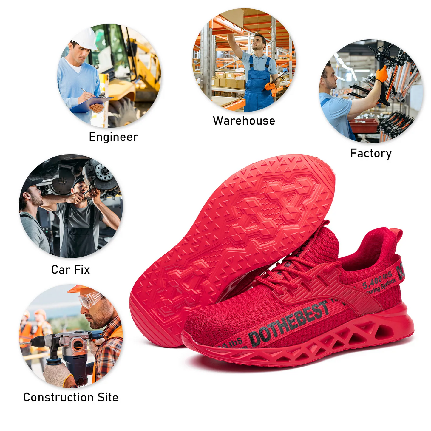 Ultra-Light Steel Toe Non-Slip Durable Shoes