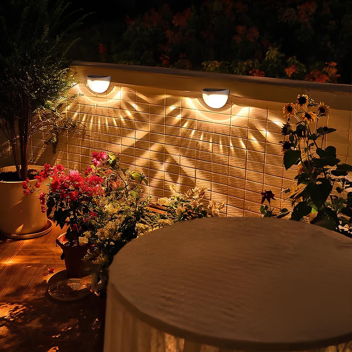 Solar Outdoor Wall Lamp - Waterproof, Wire-Free Setup