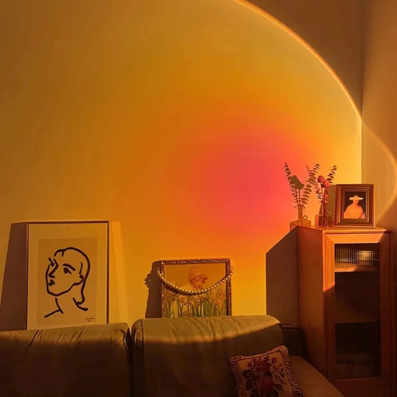 Sunset Projector - RGB Gradient Lamp, Adjustable Head