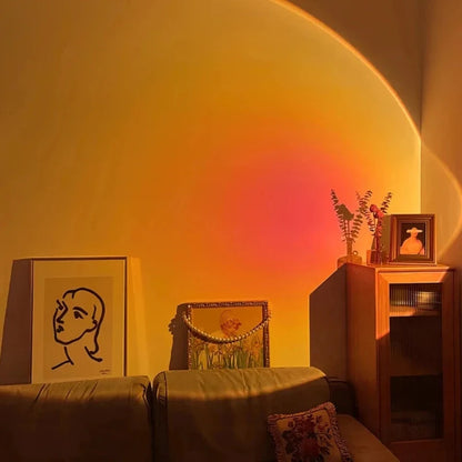 Sunset Projector - RGB Gradient Lamp, Adjustable Head