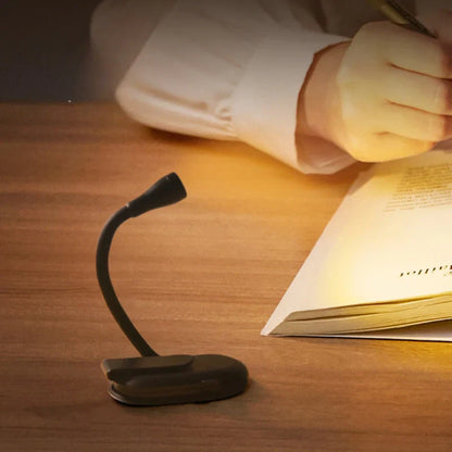 Clip-On Book Reading Light - Portable Dimmable LED