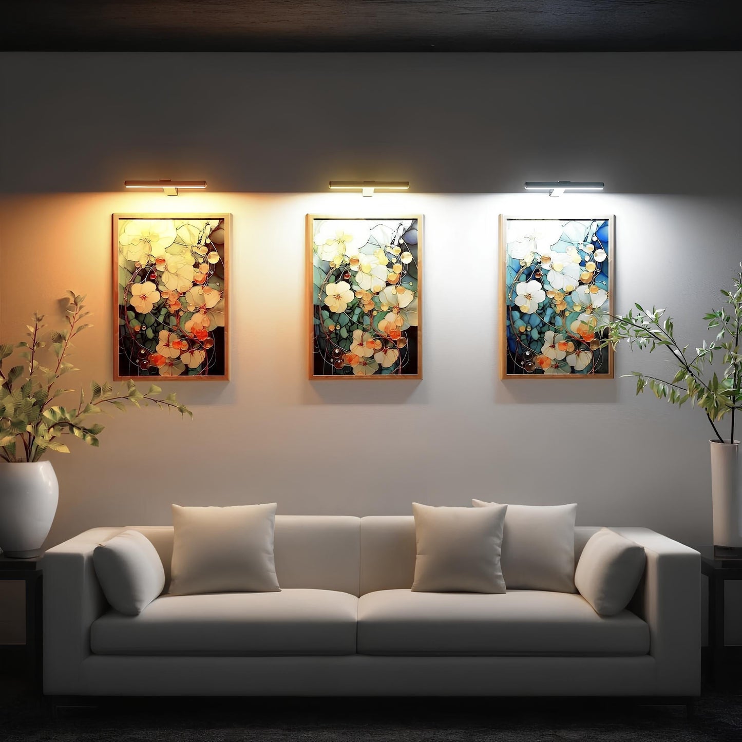 Cordless Wall Art Light - Dimmable LED, Remote