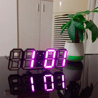 3D Modern LED Digital Wall Clock - Stylish Wall Decor
