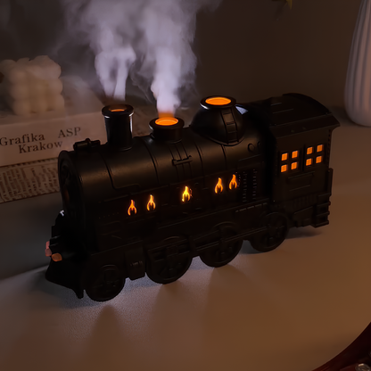 Steam Locomotive Humidifier - Retro Train, Cool Mist, LED Glow