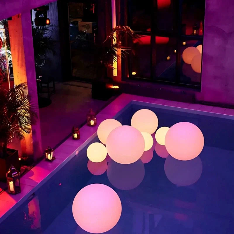 Spherical Garden Light – 16-Color RGB, Weatherproof, Remote