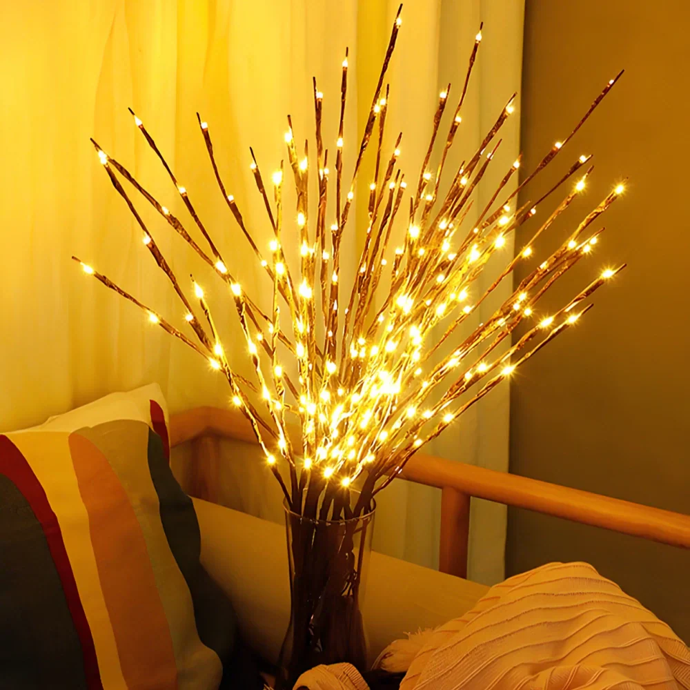 Lighted Flower Branches - LED Twig Lights, Warm White