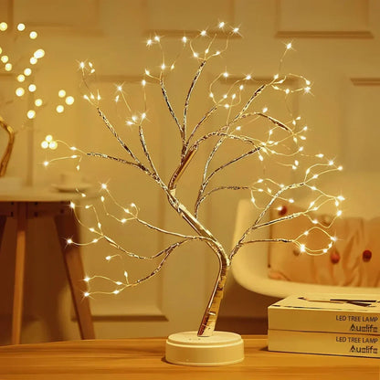 Fairy Light Tree Lamp - LED Bonsai Table Lamp, Warm White