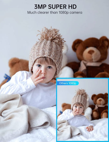 Security Light Bulb Camera - 360° Surveillance, 2-Way Audio, Easy Installation