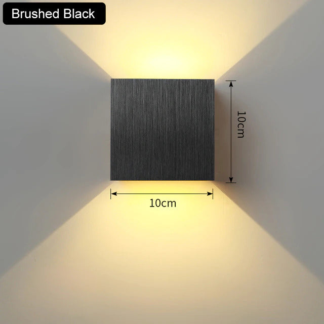 Elegant Cube Wall Light Sconce - Up/Down LED Accent Light