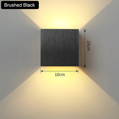 Elegant Cube Wall Light Sconce - Up/Down LED Accent Light