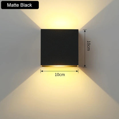 Elegant Cube Wall Light Sconce - Up/Down LED Accent Light
