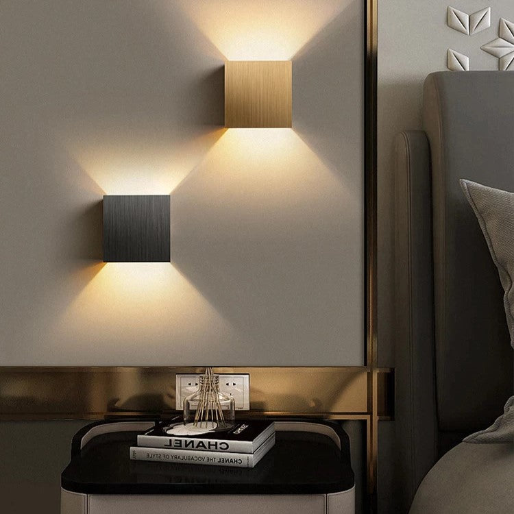 Elegant Cube Wall Light Sconce - Up/Down LED Accent Light