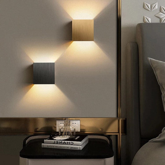 Elegant Cube Wall Light Sconce - Up/Down LED Accent Light