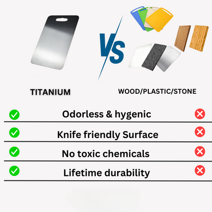 Titanium Cutting Board - Durable, Hygienic & Scratch-Resistant